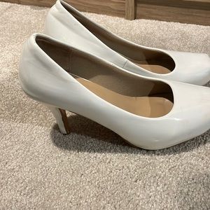 3 inch white high heels
